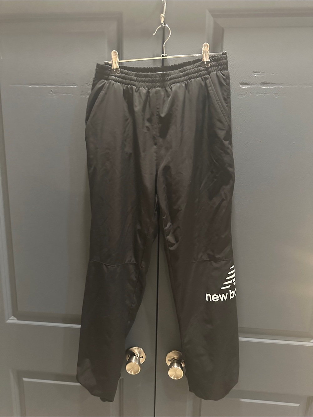 New Balance Black Men's Sweatpants Joggers fleece lined